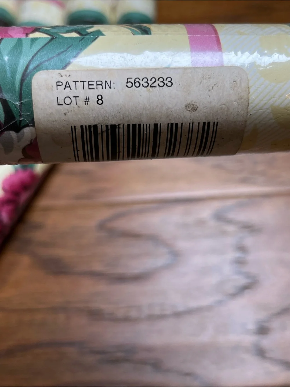 Waverly Vintage NOS Pink Rose and Teal Floral Wallpaper Border-12 Rolls